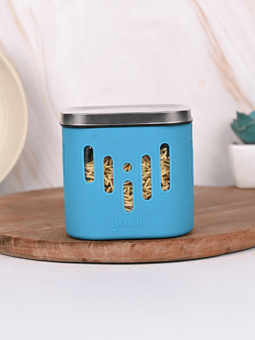 Glasafe kitchen canister for snacks