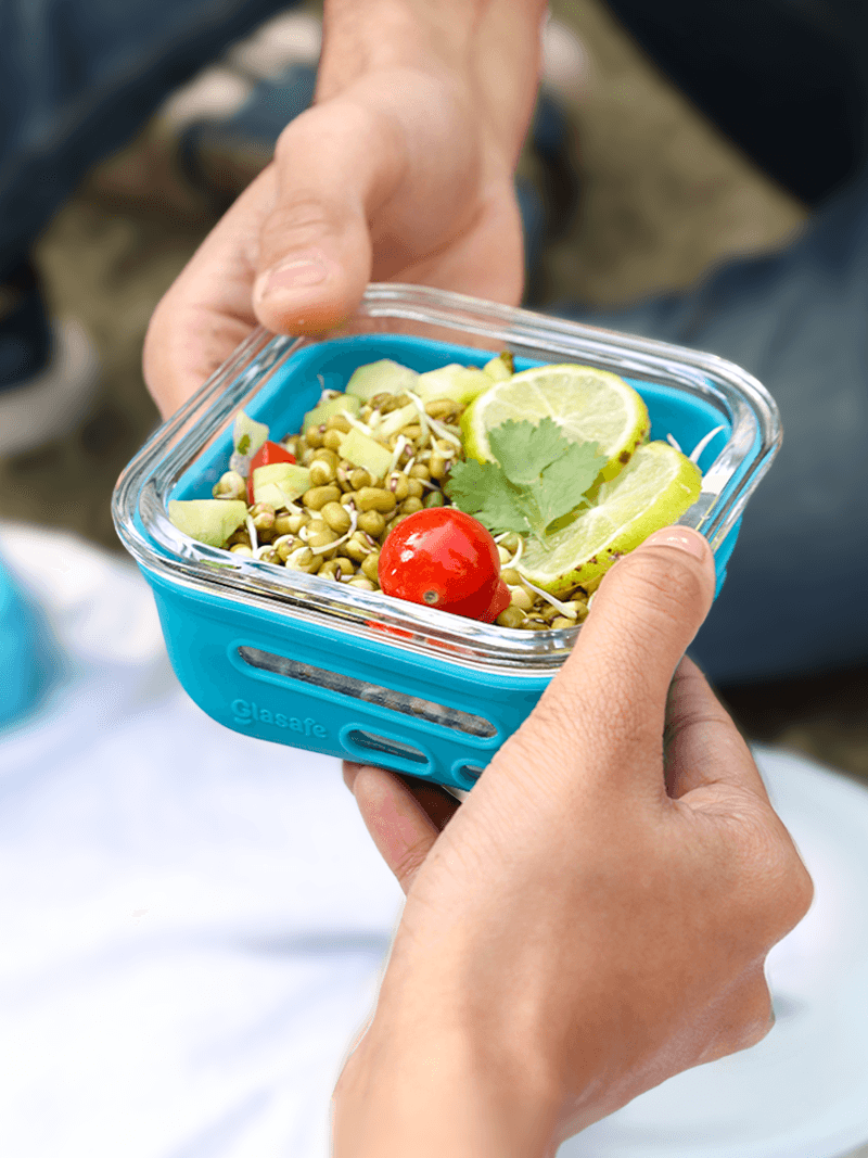 Glassware tiffin box, salad box from Glasafe