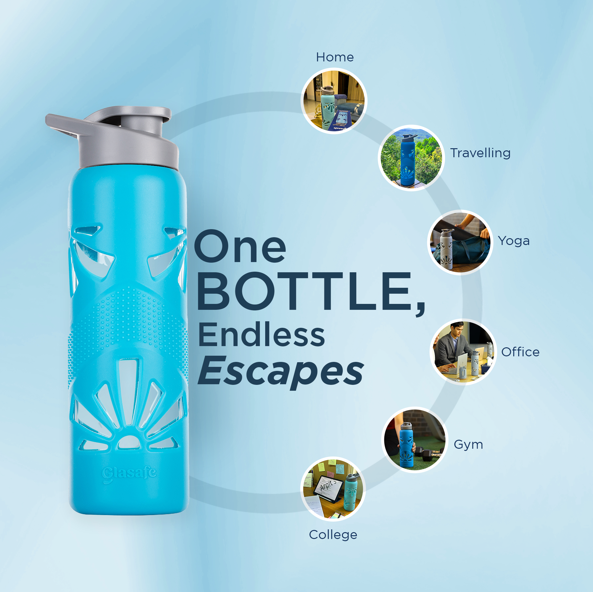 travel water bottle