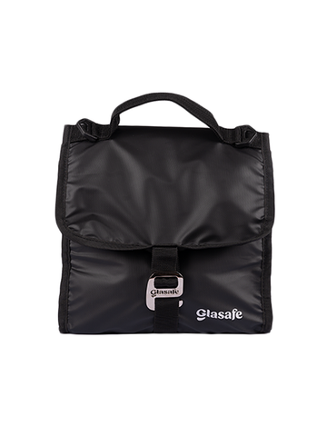 Glasafe Grip ‘N’ Go Thermal Insulated Lunch Box Bag - Water Resistant (Black) - 7l